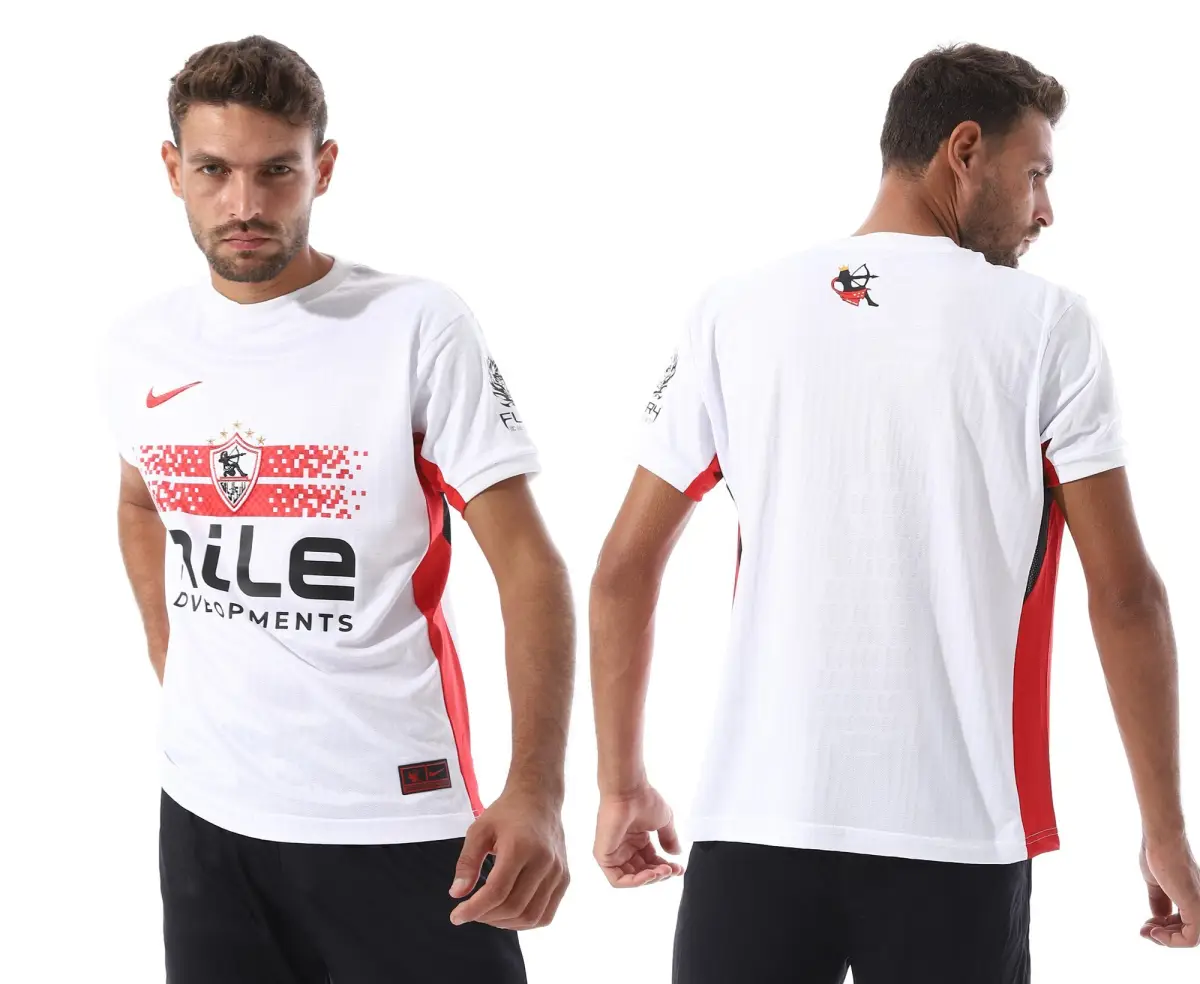 قميص الزمالك الأساسي 2026/27 بشعارات تطريز OC-44